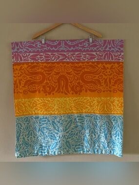 Crate & Barrel + Marimekko Colorful Cotton Sarafan Picnic Tablecloth 56” x 59”